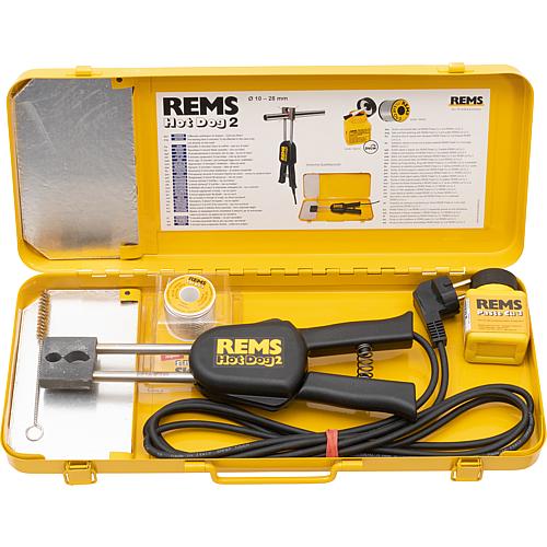 REMS Hot Dog 2 230V 440W dans une Mallette en tole pour tube Cu jusqu'a 28 mm