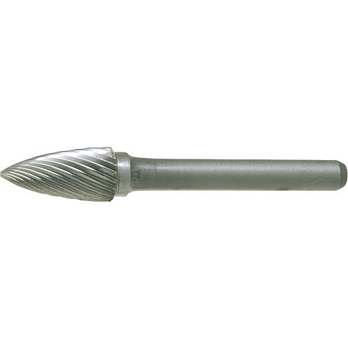 Metal burrs, carbide, pointed arch Standard 1