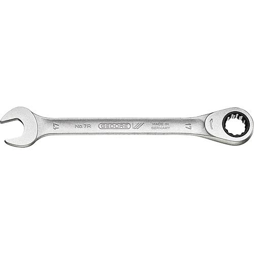 Ring ratchet open-end wrench spanner, metric, non-reversible Standard 1