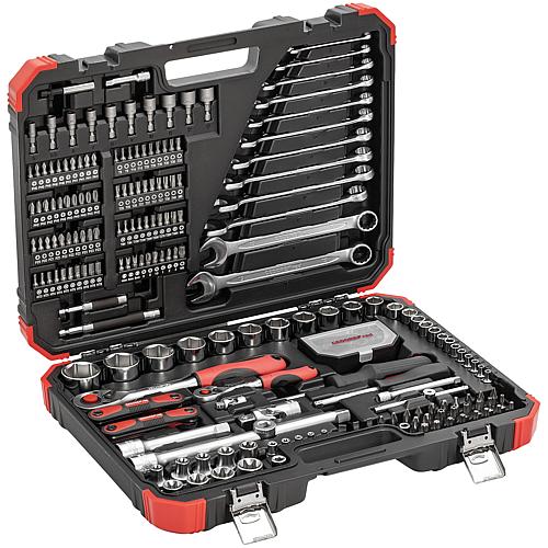 Socket wrench set 1/4" + 1/2", 232 pieces