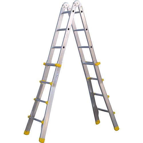 Aluminium telescopic ladder with steel joint Anwendung 1