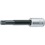 Socket wrench inserts 3/8” serrated socket XZN, metric, long