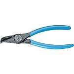 Assembly pliers for internal locking rings, shape D