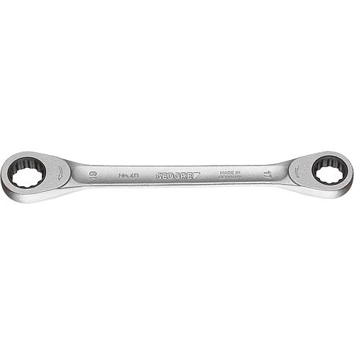 Double ratchet spanner, metric, non-reversible Standard 1