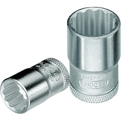 Socket wrench insert 3/8", double-hex, metric, short Anwendung 1