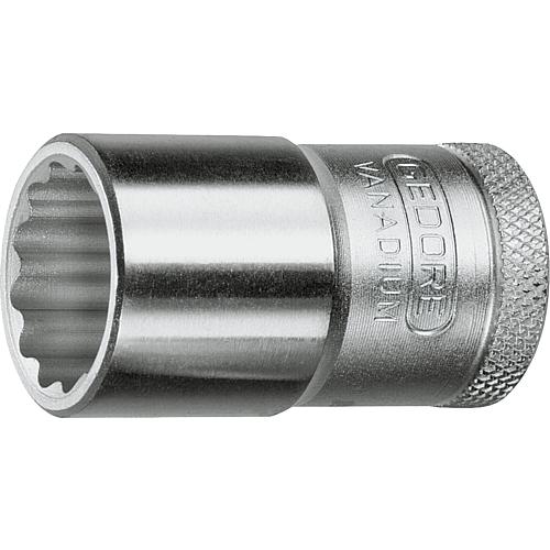 Socket wrench insert 1/2", double-hex, metric, short Anwendung 1