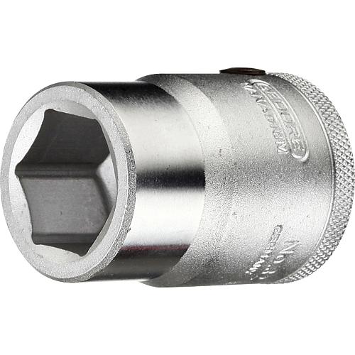 Socket wrench insert 3/4", hex, metric, short