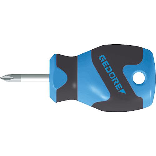 Phillips screwdriver, short, round blade Standard 1