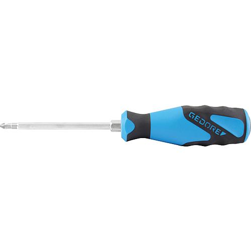 Phillips screwdriver with striking cap, hexagonal blade Standard 1