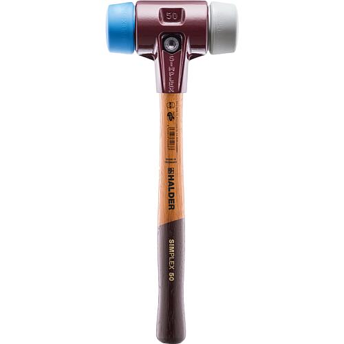 SIMPLEX soft-face hammer with malleable cast iron body and TPE soft and TPE medium insert Standard 1