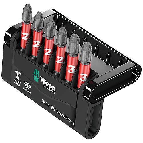 Impactor Phillips bit set, 6-piece Standard 1