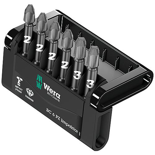 Impactor Pozidriv bit set, 6-piece Standard 1