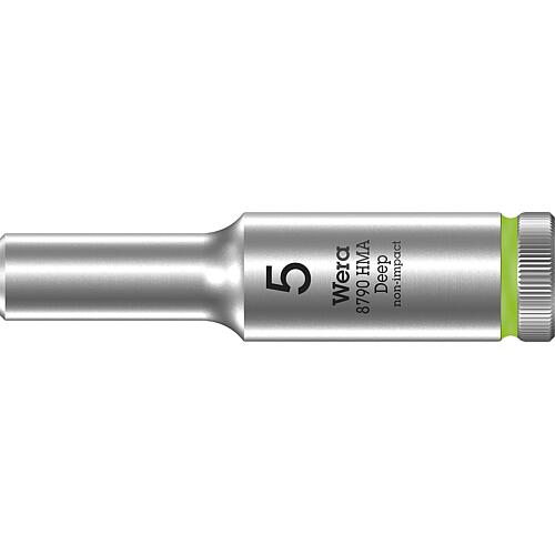 Socket wrench inserts Wera 8790 HMA Deep with 1/4" drive, metric, long, SW 5.0 x 50 mm
