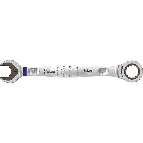 Open-end ratchet spanner Wera 6000 Joker, metric, SW 16.0 x 212 mm