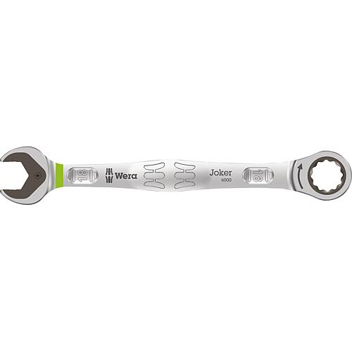 Open-end ratchet spanner Wera 6000 Joker, metric, SW 18.0 x 235 mm