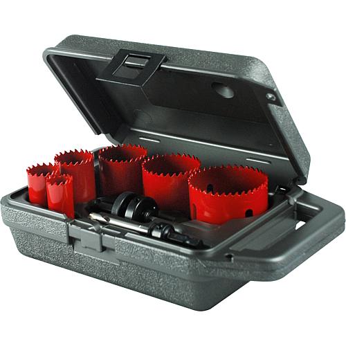 Electrician's hole saw set with centring drill, 8 pieces Standard 1