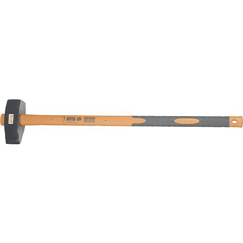 Sledgehammer LS-MAS SE-TR-4FG, with wedge and flat head, straight fibreglass handle