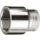 Socket wrench insert 3/4", hex, metric, short