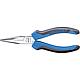 Needle nose pliers with cutting edge, serrated, straight shape Standard 1