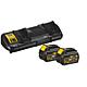 Battery set 54/18 V, 2 x 6.0 Ah Li-Ion batteries + 1 x double charger with carry case Standard 1