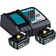 Kit Batteries MAKITA 18V avec 2x 5,0 Ah batteries et chargeur rapide