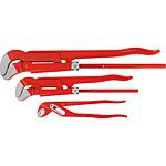 S-Mouth pipe wrench/water pump pliers set 1”, 1 1/4”, 3-piece