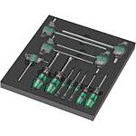 Screwdriver set internal hex, in 2/3 foam module, 12-piece