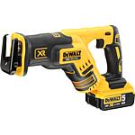 Scie sabre sans fil Dewalt DCS367P2-QW, 18 V avec 2 Batteries 5,0 Ah et Chargeur