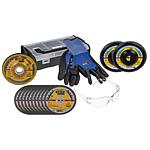 Schleifscheiben-Set Klingspor 15-teilig mit Schutzbrille, Handschuhe in L-Boxx Mini