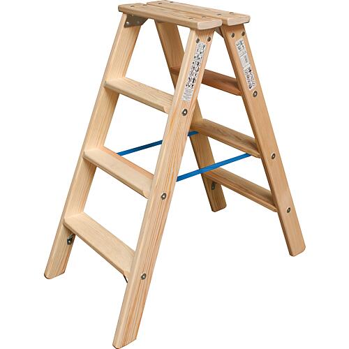 Steps double ladder wood Standard 1