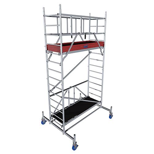 Folding scaffold ProTec XS, working height approx. 4.80 m Standard 1