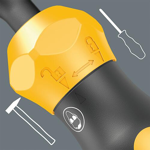 Impact screwdriver bit hand holder for bits with 1/4” external hexagon, 921 Kraftform Plus – Series 900 Anwendung 3