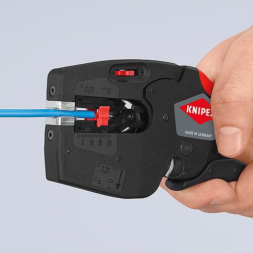 KNIPEX® NexStrip® multi-tool for electricians for wires from 0.03 to 10mm²