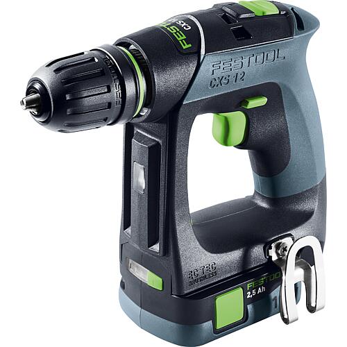 Festool CXS 12 2.5-Plus cordless drill driver, 12 V with 2x 2.5 Ah batteries and charger