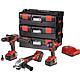 FlexPack 3 battery set 18 V consisting of impact drill, impact screwdriver, angle grinder with 3x 5.0 Ah batteries, charger and ca