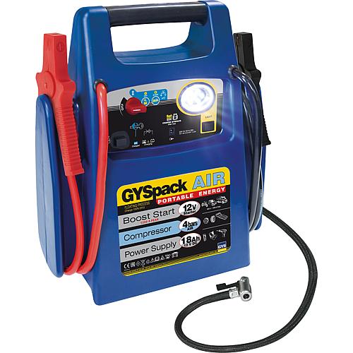 Starting aid device 3 in 1 Gyspack Air 400, battery-operated, 12V, compressor 4 bar