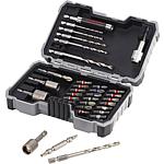 Metal drill and bit set, 35-piece