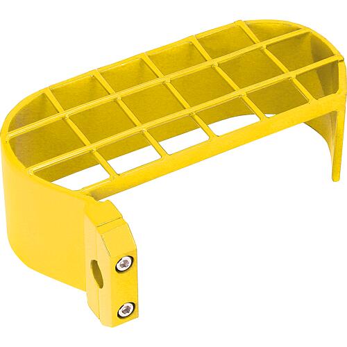 Protection bracket for bottle pressure regulator, left out colour: yellow