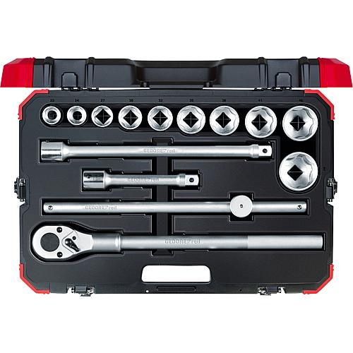 Socket wrench set 3/4", 14-piece Standard 1