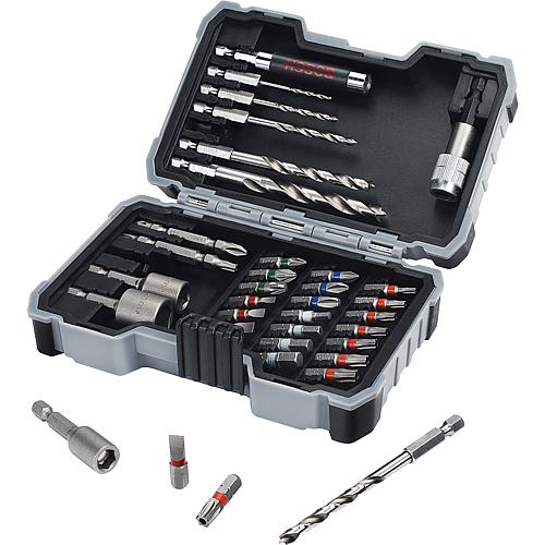 Wood drill and bit set, 35-piece Standard 1