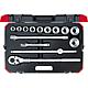 Socket wrench set 3/4", 14-piece Standard 1