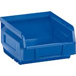 Semi-open front storage containers 