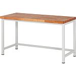 BASIC-8 series workbench with solid beech worktop, 40 mm