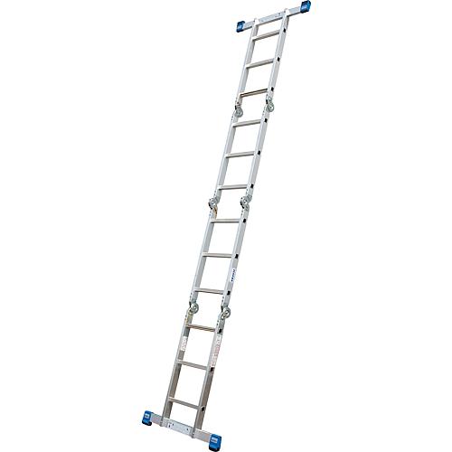 Rung jointed universal ladder, working height 3.00 - 4.70m 4x3 rungs