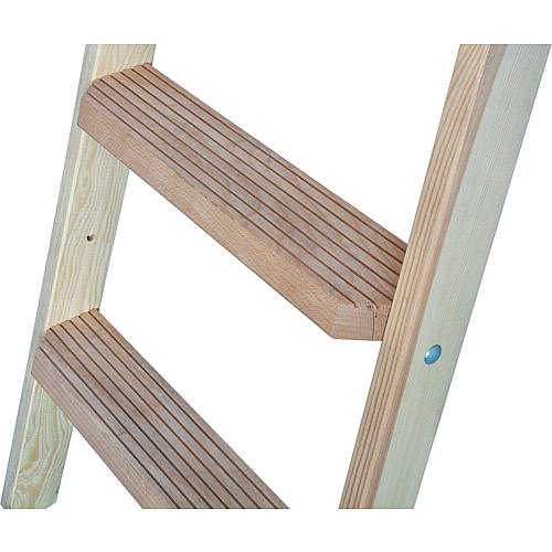 Sprossen/Stufen-Doppelleiter Holz
