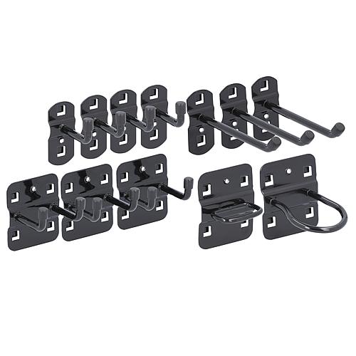 Hook set for perforated boards, 12-piece Standard 1