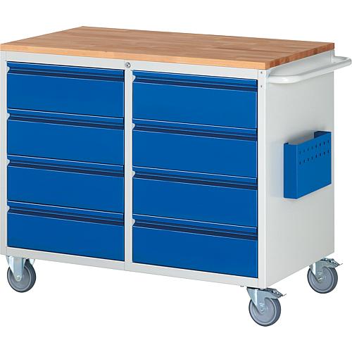 BASIC-7 series assembly trolley with 8 drawers Standard 1