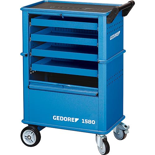 Werkzeugwagen GEDORE mit 4 Schubfächern, Farbe blau Typ 1580