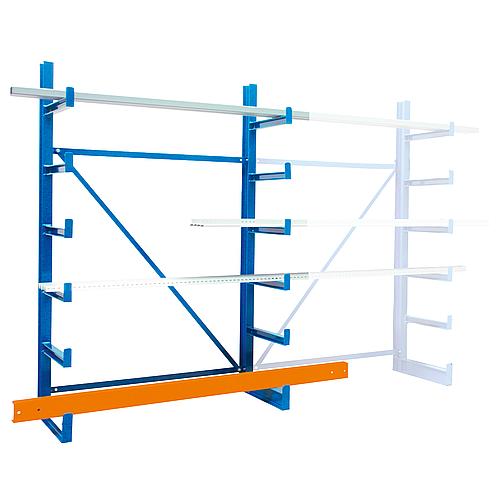 Cantilever base shelf on one side with 6 levels Standard 1