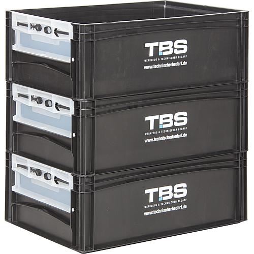 Mallette de transport TBS avec ouverture, (L x l x H): 600 x 400 x 220 mm Standard 2